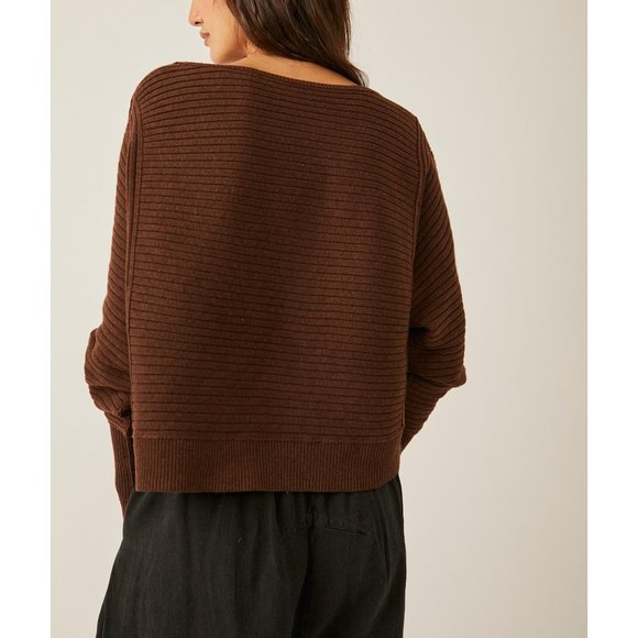 FREE PEOPLE Sublime Pullover / Chocolate Lava - Picture 7 of 11